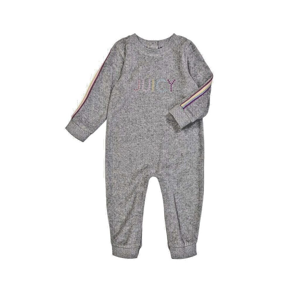 Juicy Couture Baby Girls Coverall Long Sleeve‎ - Gray/Size 3/6M